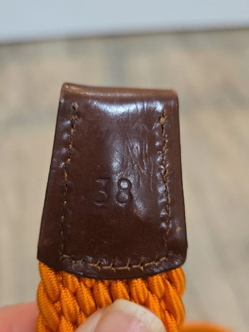 Paul Stuart Orange Woven Stretch Belt!!